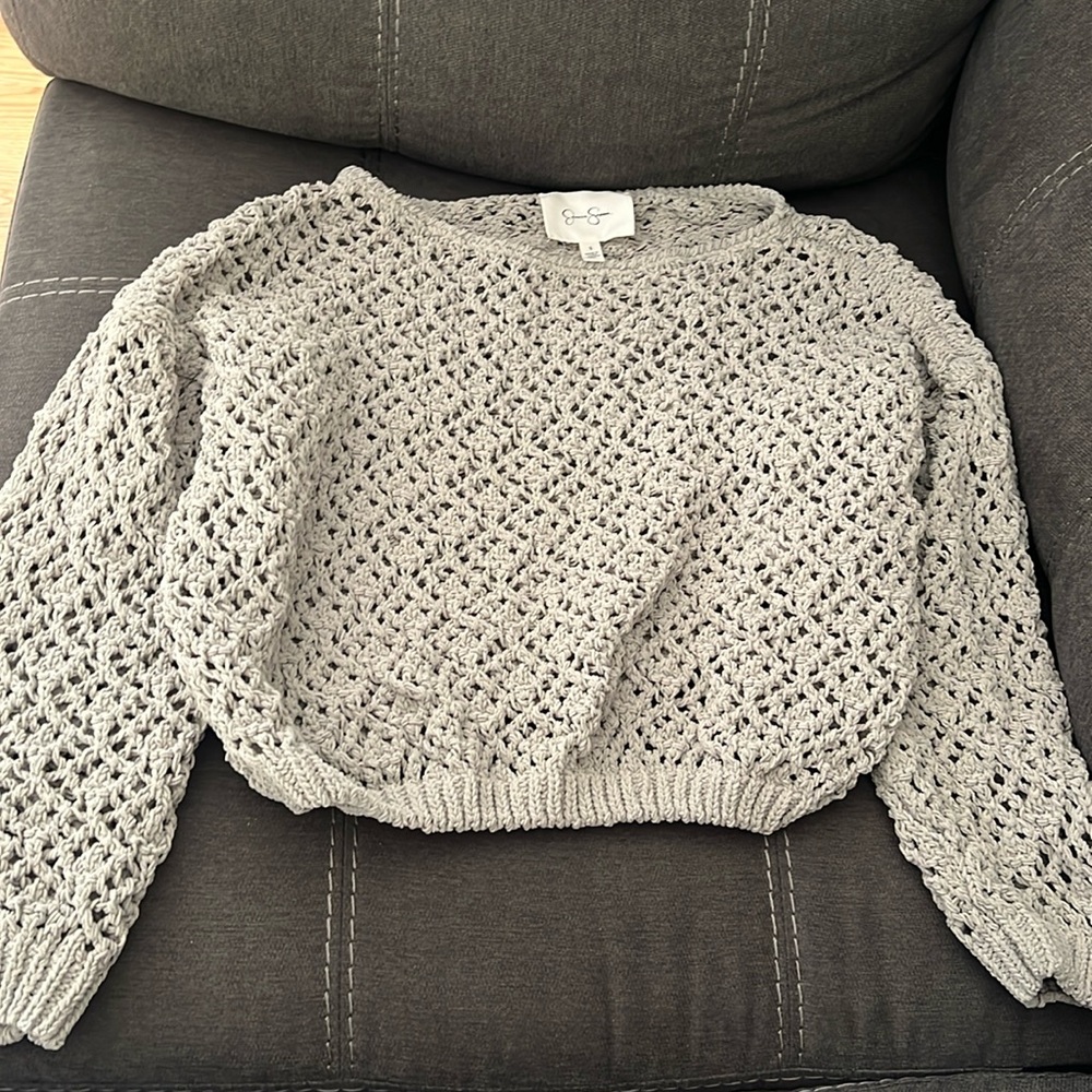 Jessica Simpson sweater crop top size small junior shirt